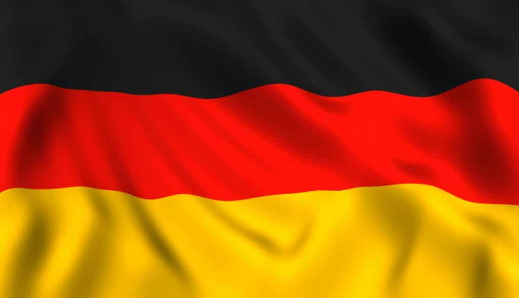 German flag waving symbol of Germany