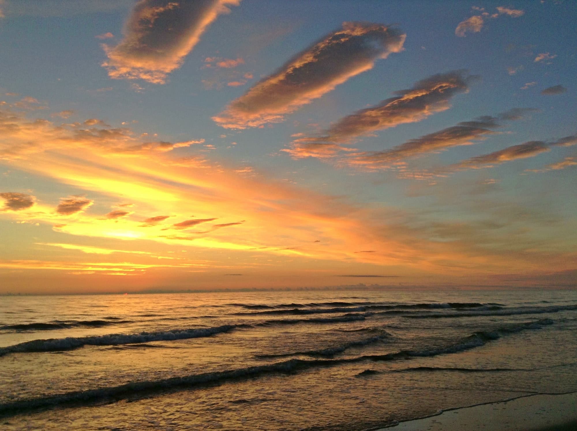 Beautiful sunset in Palanga, Lithuania