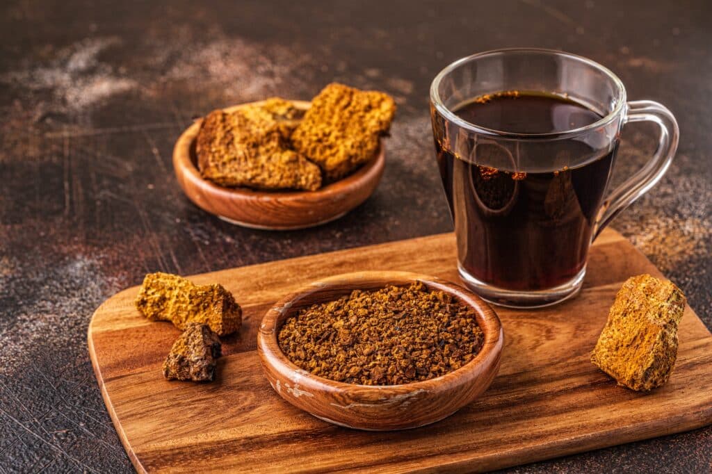 Chaga tea - a strong antioxidant, boosts immune system