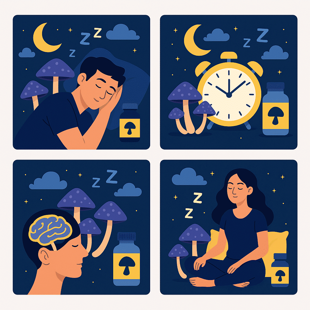 magic mushrooms and sleeping
