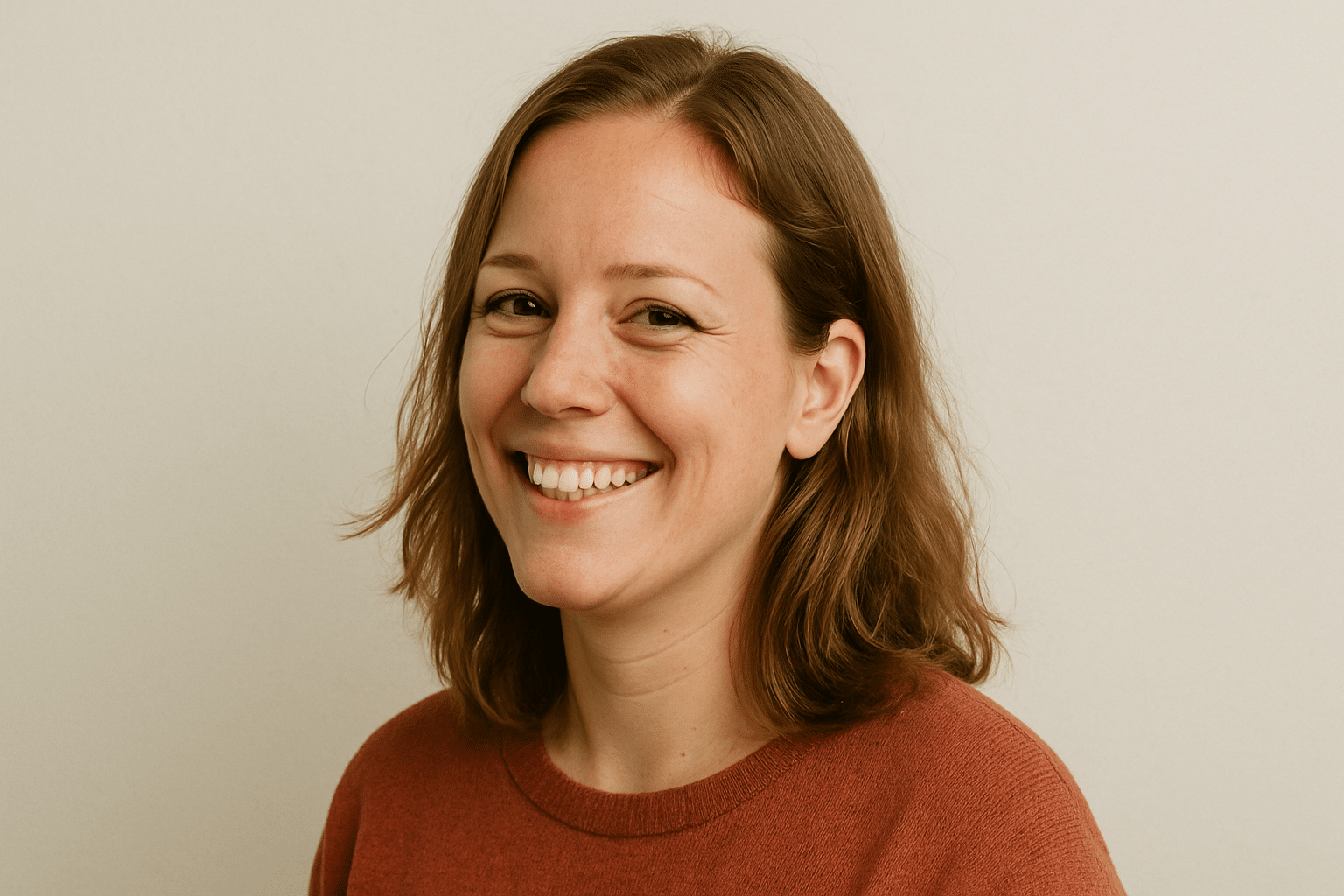 A brown hair middle-aged woman called Yvonne